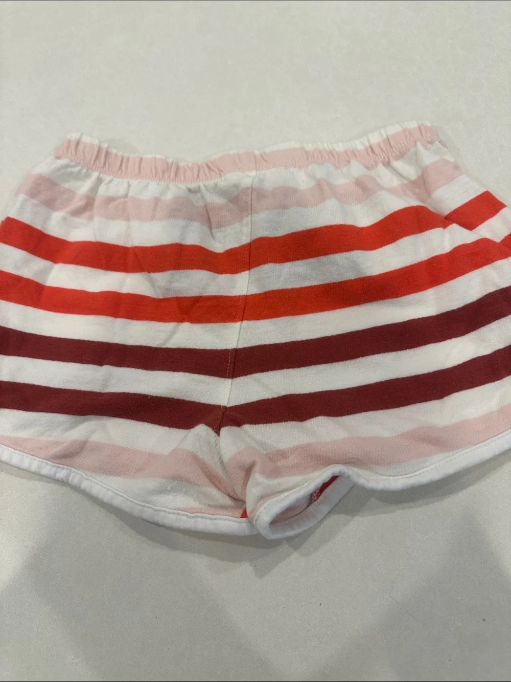 Tucker Striped Red & Pink Athletic Lounge Shorts